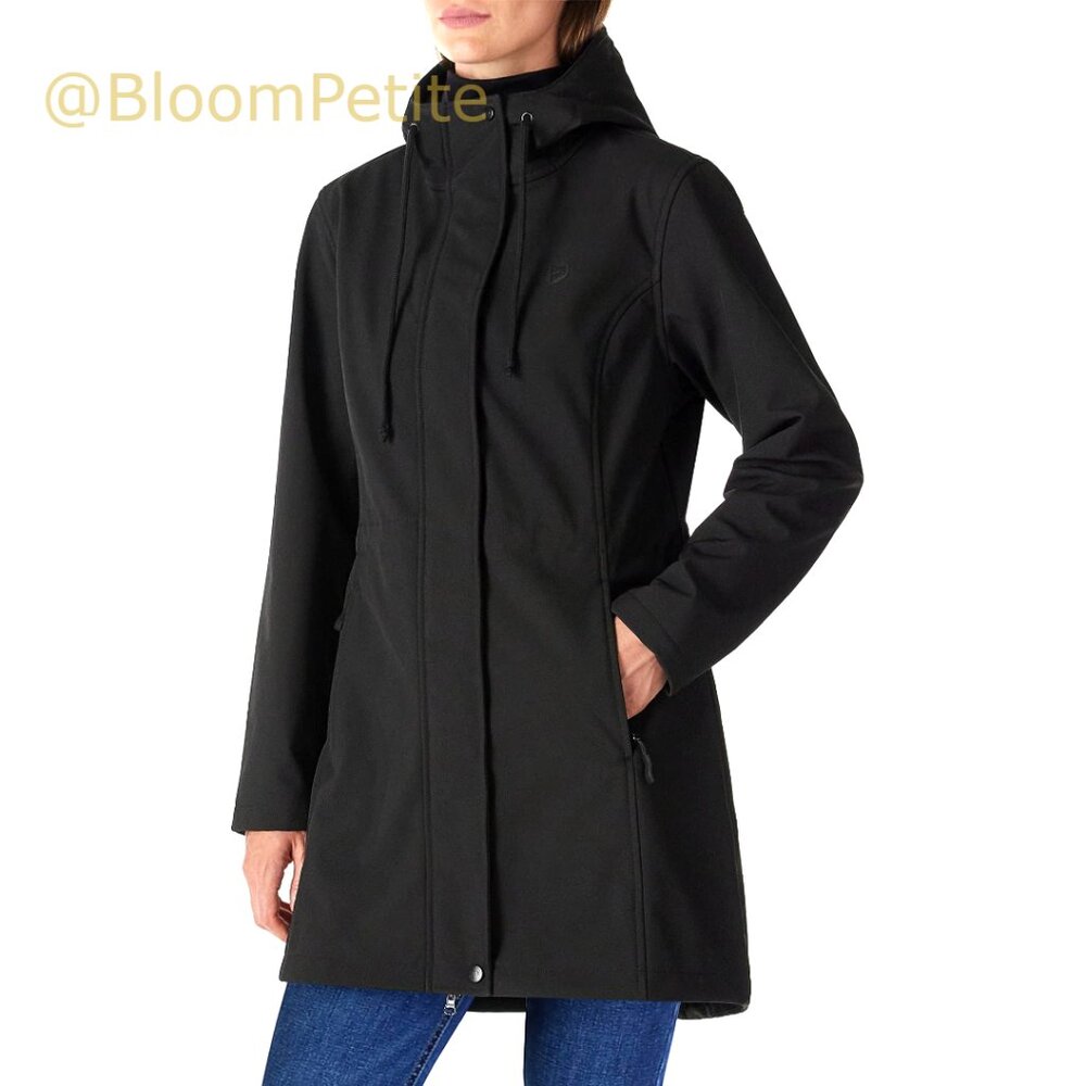 Lightweight Waterproof Fleece Lined Hooded Softshell Rain Jacket Windbreaker